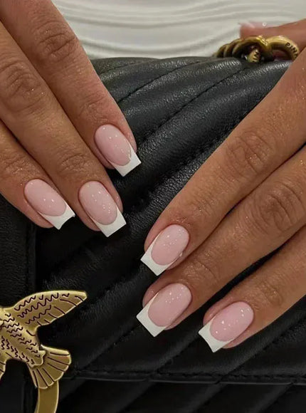 KissICON 13 KissIcon 24Pcs French Tip Nails - Solid Color