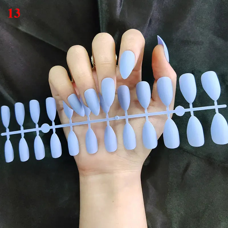 KissICON 13 Matte Press On Fake Nails 24Pcs Full Cover