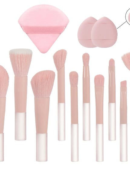 KissICON 13 PCS 2 KissIcon 10 Color Mini Makeup Brush Set Portable