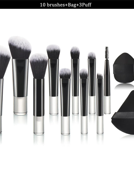 KissICON 13 PCS 5 KissIcon 10 Color Mini Makeup Brush Set Portable