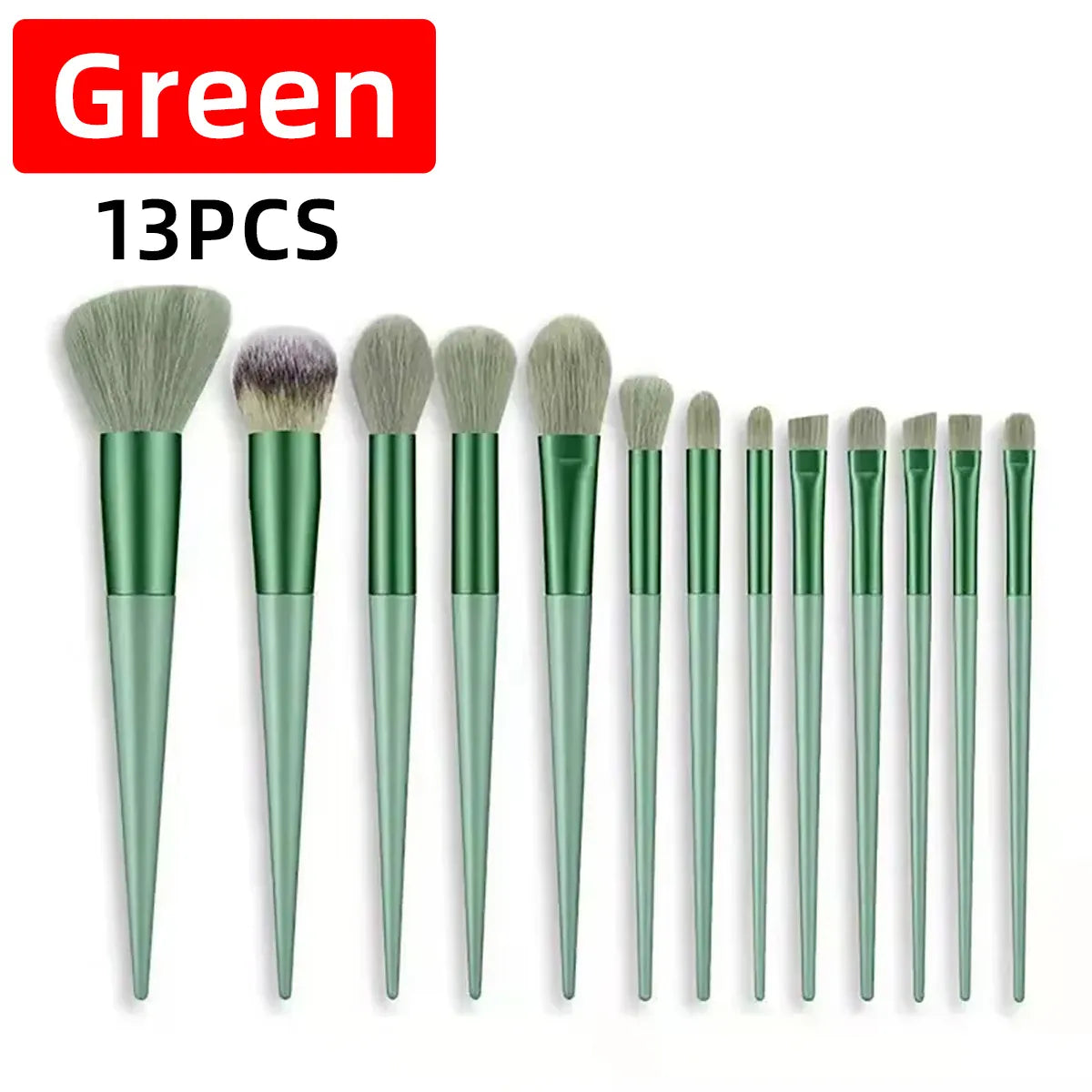 KissICON 💋 13 Piece Makeup Brush Set - Soft
