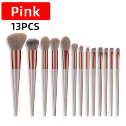 KissICON 💋 13 Piece Makeup Brush Set - Soft