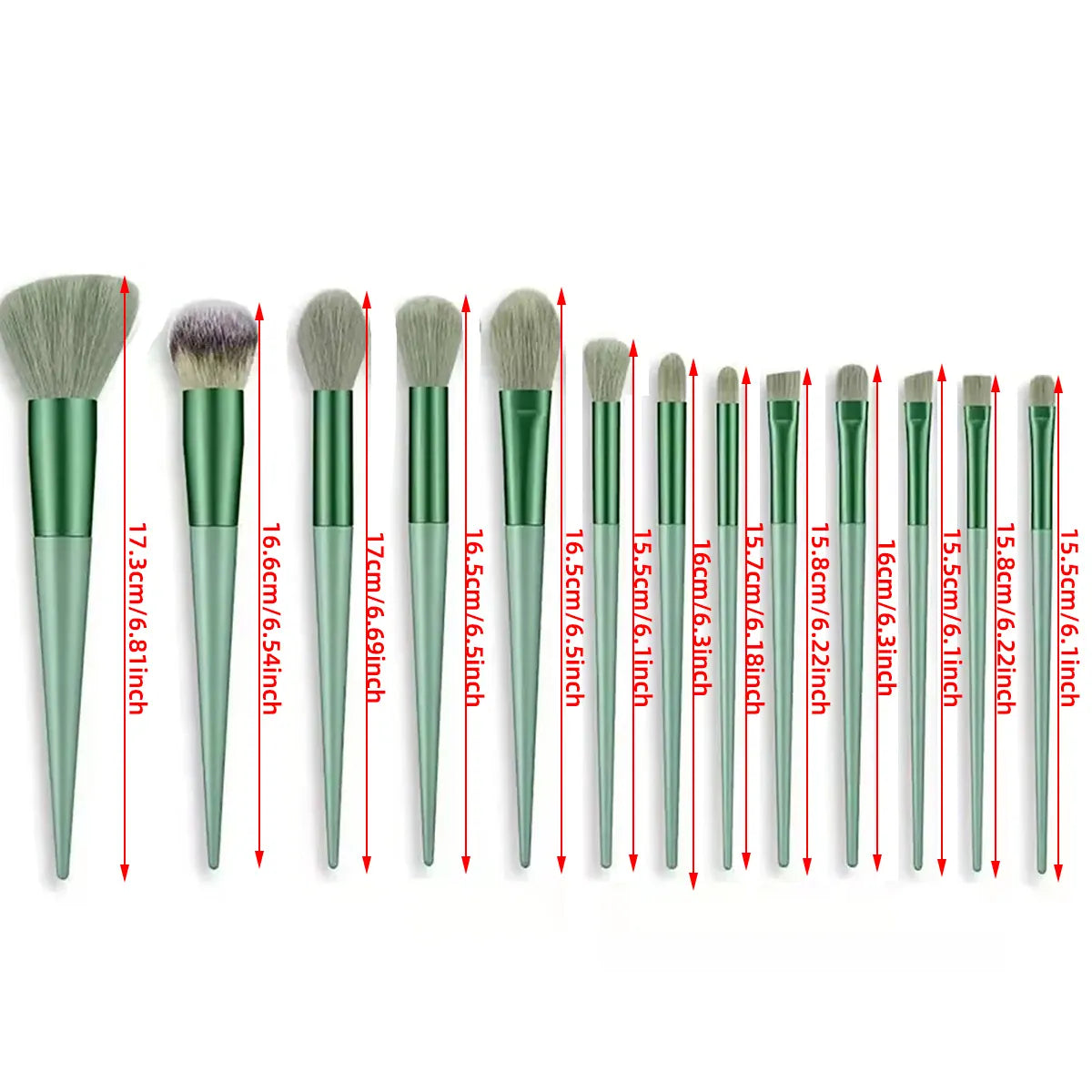 KissICON 💋 13 Piece Makeup Brush Set - Soft