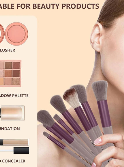 KissICON 💋 13 Piece Makeup Brush Set - Soft