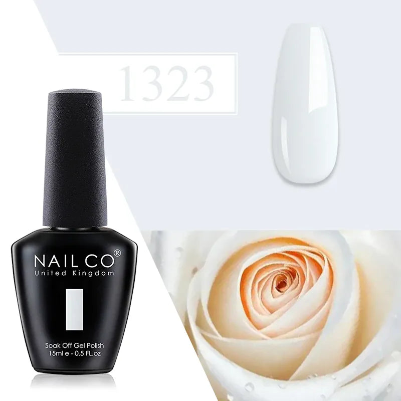 KissICON 1323 💋 Nailco Red Gel Polish - Lasting Soak