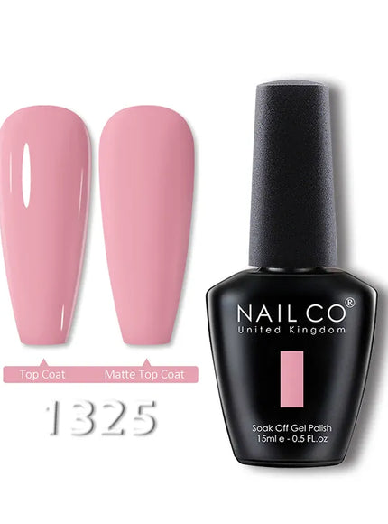 KissICON 1325 💋 Nailco 15ml Translucent Gel Polish-Natural Resin Formula
