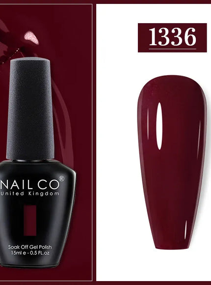 KissICON 1336 Nailco Chocolate Gel Polish 15ml Soak Off UV