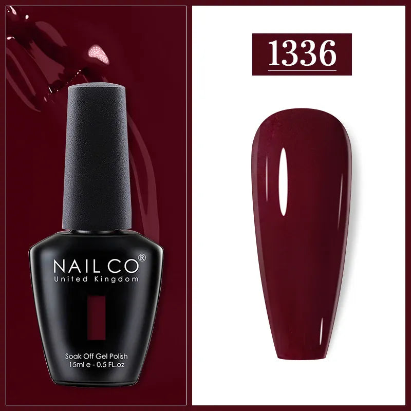 KissICON 1336 Nailco Chocolate Gel Polish 15ml Soak Off UV