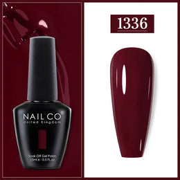 KissICON 1336 Nailco Chocolate Gel Polish 15ml Soak Off UV
