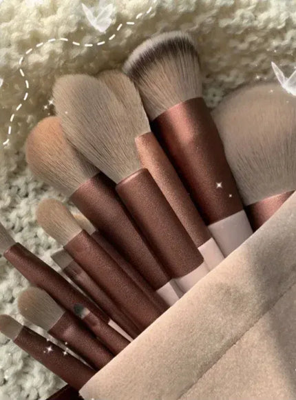 KissICON 13pcs coffee bag KissIcon Pro Makeup Brushes Set - Complete Eye