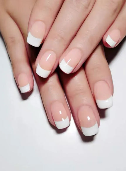 KissICON 14 KissIcon 24Pcs French Tip Nails - Solid Color