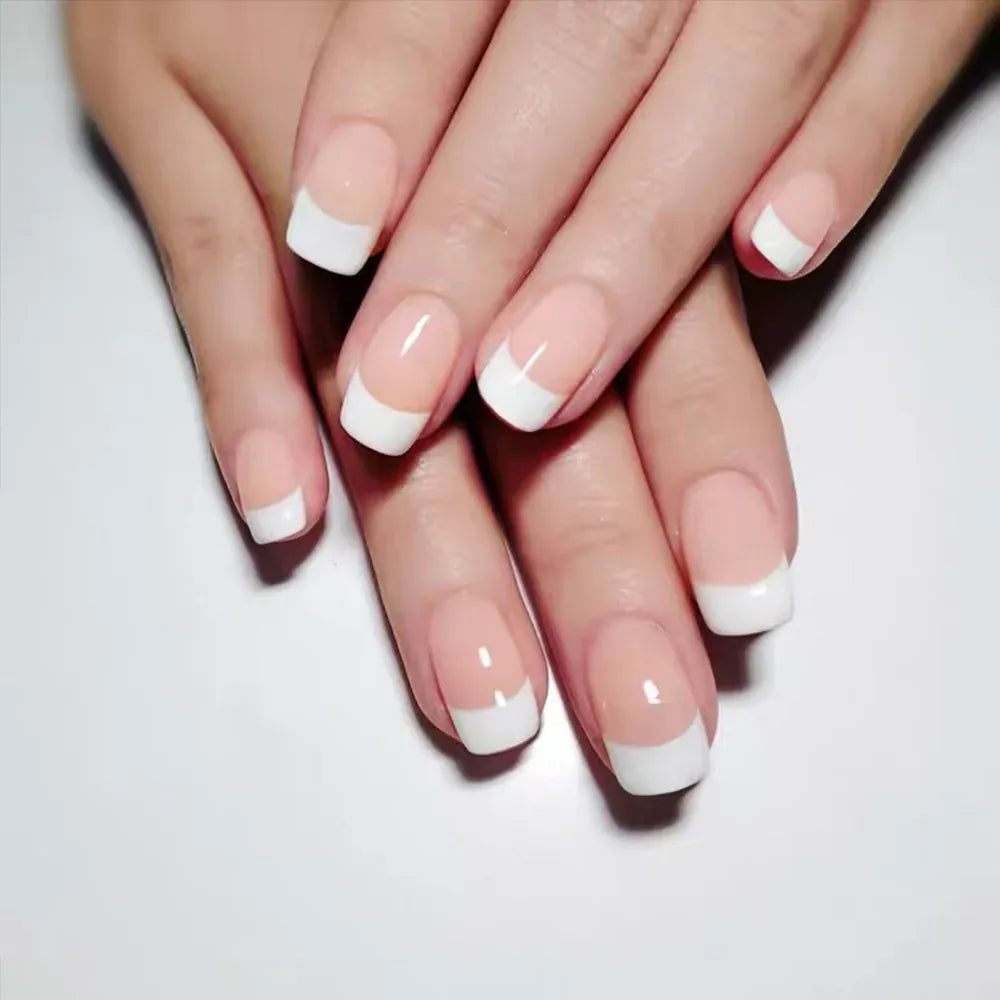 KissICON 14 KissIcon 24Pcs French Tip Nails - Solid Color