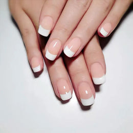KissICON 14 KissIcon 24Pcs French Tip Nails - Solid Color