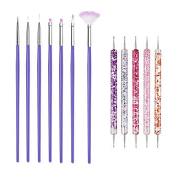KissICON 14 KissIcon Nail Art Brush Set - Multi Tool