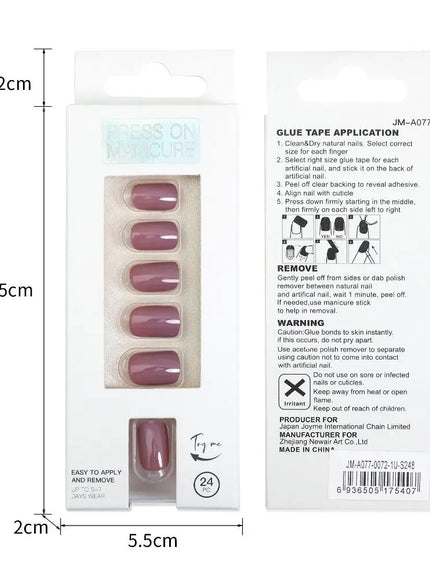 KissICON 14 KissIcon Nails Art Press On Coffin Tips -