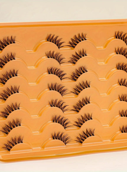 KissICON 14 Pairs F08 KissIcon Half Eye Lashes 14 Pairs Slender Fluffy