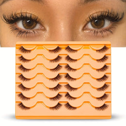 KissICON 14 pairs half eye KissIcon Half Eye Lashes 14 Pairs Slender Fluffy