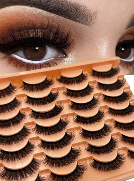 KissICON 14 Pairs KissIcon Russian DD Curl Mink Eyelashes - 3D