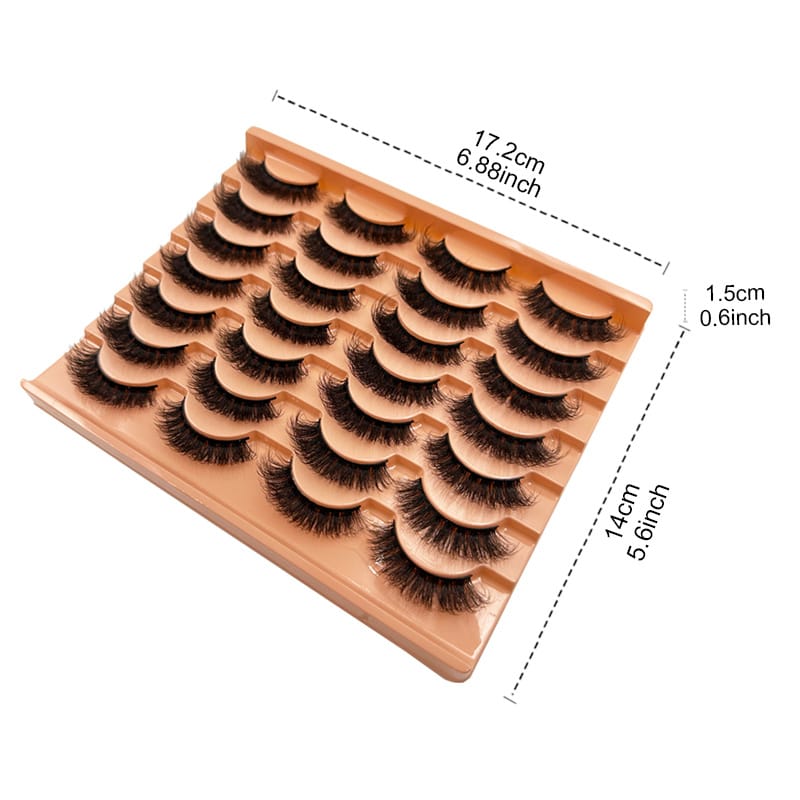 KissICON 14 Pairs KissIcon Russian DD Curl Mink Eyelashes - 3D