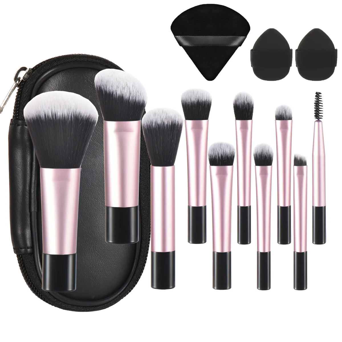 KissICON 14 PCS 3 KissIcon 10 Color Mini Makeup Brush Set Portable