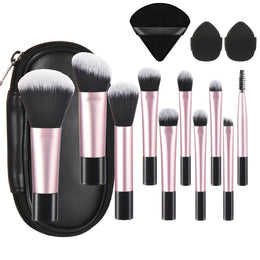 KissICON 14 PCS 3 KissIcon 10 Color Mini Makeup Brush Set Portable