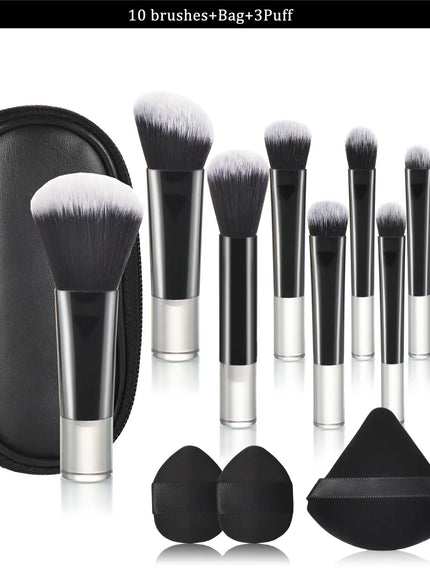 KissICON 14 PCS 4 KissIcon 10 Color Mini Makeup Brush Set Portable