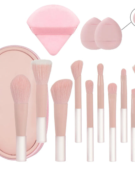 KissICON 14 PCS 5 KissIcon 10 Color Mini Makeup Brush Set Portable