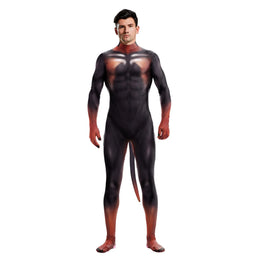 KissICON 14 / XXL Halloween Costume  Adult Mens Wild Animal Cosplay Costume Full Cover 3D Print Beast Petsuit Jumpsuit Bodysuit Tail