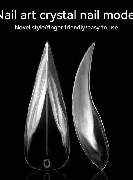 KissICON 140pcs 💋 140Pcs 3D False Nails Extension Tips Bendable