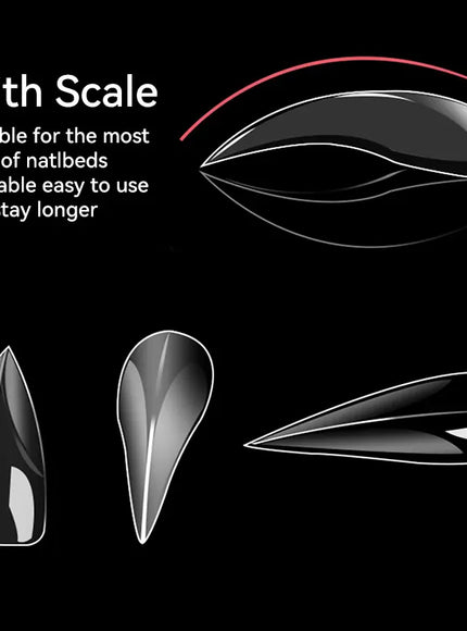KissICON 140pcs 💋 140Pcs 3D False Nails Extension Tips Bendable