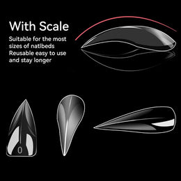 KissICON 140pcs 💋 140Pcs 3D False Nails Extension Tips Bendable