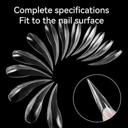 KissICON 140pcs 💋 140Pcs 3D False Nails Extension Tips Bendable