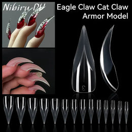 KissICON 140pcs 💋 140Pcs 3D False Nails Extension Tips Bendable