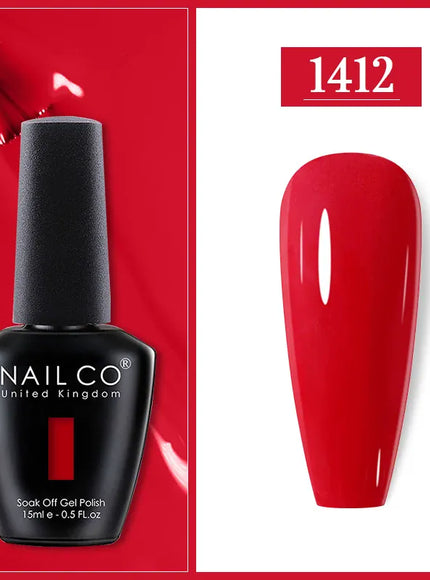 KissICON 1412 Nailco Chocolate Gel Polish 15ml Soak Off UV