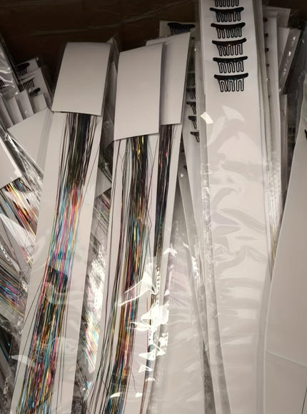 KissIcon 18Pcs Sparkling Tinsel Extensions - Ideal Gift