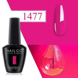 KissICON 1477 💋 Nailco Red Gel Polish - Lasting Soak