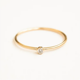 KissICON 14k Gold Filled / Diamond / 9 Birthstone Ring 14K gold filled Knuckle Ring Boho Gold Jewelry Anillos Mujer Minimalistic Stacking Bohemian Ring for Women