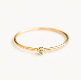 KissICON 14k Gold Filled / Peridot / 9 Birthstone Ring 14K gold filled Knuckle Ring Boho Gold Jewelry Anillos Mujer Minimalistic Stacking Bohemian Ring for Women