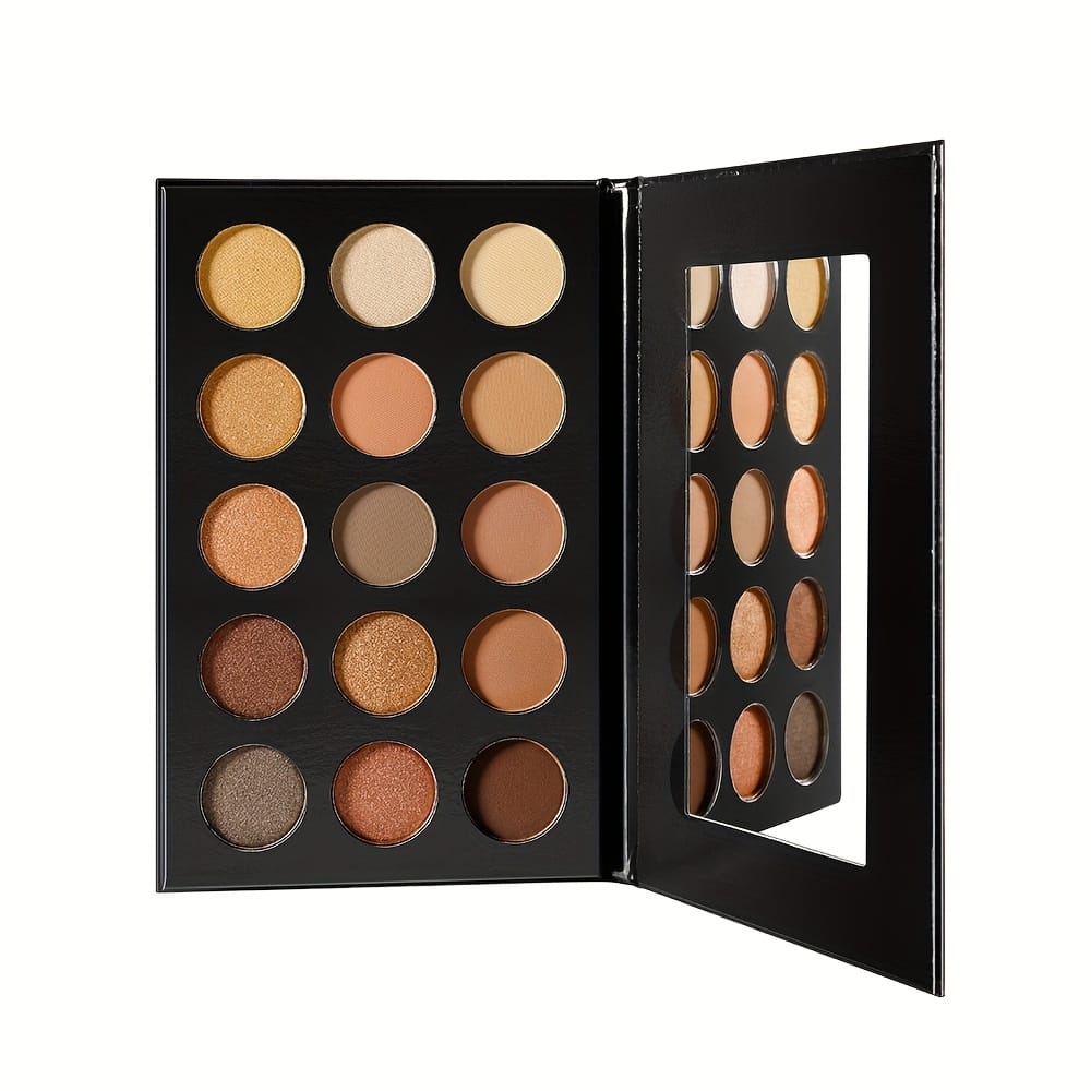 KissICON 15-color crocodile skin contour pal Natural Matte 15color Contour Highlight Palette