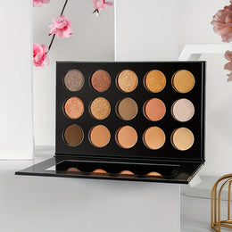 KissICON 15-color crocodile skin contour pal Natural Matte 15color Contour Highlight Palette