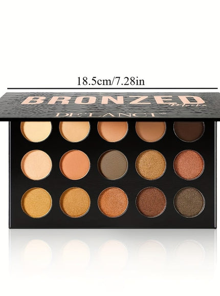 KissICON 15-color crocodile skin contour pal Natural Matte 15color Contour Highlight Palette