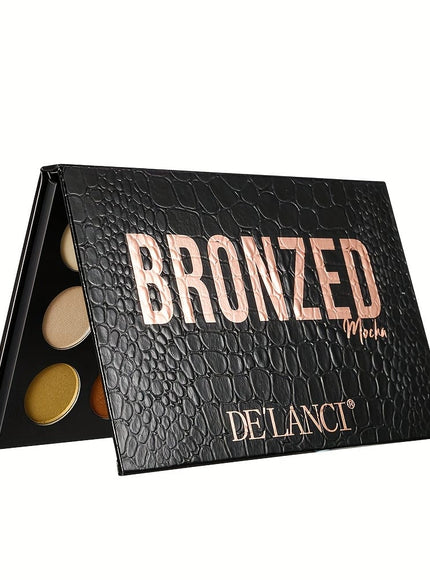 KissICON 15-color crocodile skin contour pal Natural Matte 15color Contour Highlight Palette