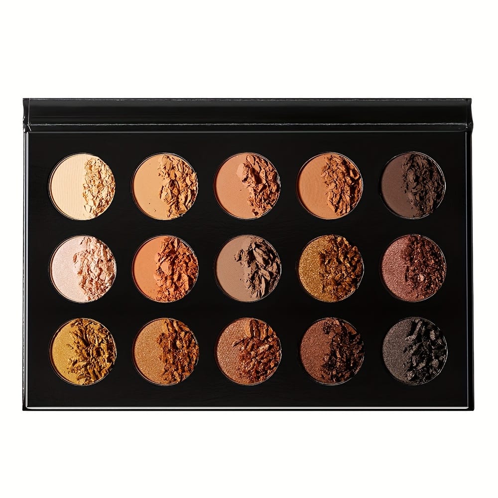 KissICON 15-color crocodile skin contour pal Natural Matte 15color Contour Highlight Palette