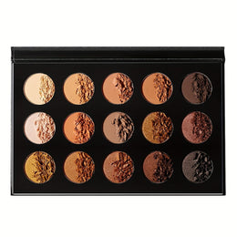 KissICON 15-color crocodile skin contour pal Natural Matte 15color Contour Highlight Palette
