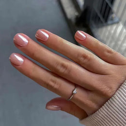 KissICON 15 KissIcon 24Pcs French Tip Nails - Solid Color