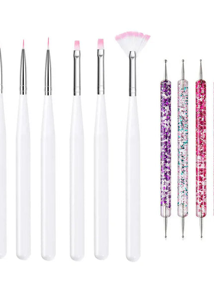 KissICON 15 KissIcon Nail Art Brush Set - Multi Tool