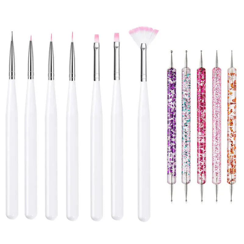 KissICON 15 KissIcon Nail Art Brush Set - Multi Tool
