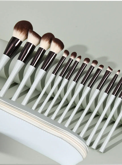 KissICON 15 pcs bag 15 Piece Makeup Brush Set - Synthetic Foundation