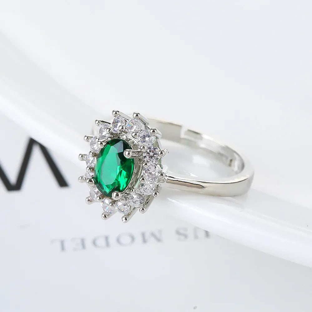 KissICON 15 / resizable Kissicon Lady Blue Crystal Bridal Ring –