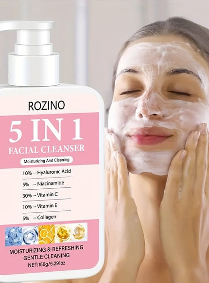 KissICON 150g Fiveinone Hyaluronic Acid Cleanser Smooth Bright